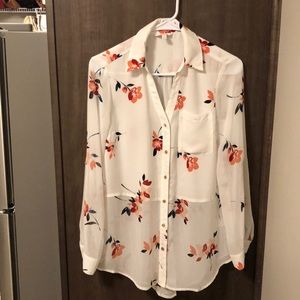 Candies floral sheer top